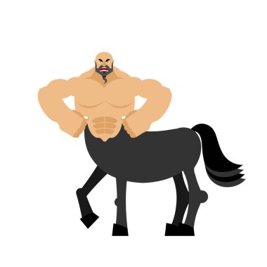 Centaur fairytale yaratık. İzole man at. Fantastik hayvan