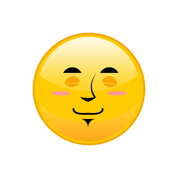 Emoji dormido aislado. sueño amarillo círculo emoción aislado — Archivo Imágenes Vectoriales