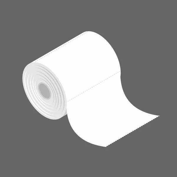 Bumf na białym tle. Rolka papieru toaletowego. bumph — Wektor stockowy