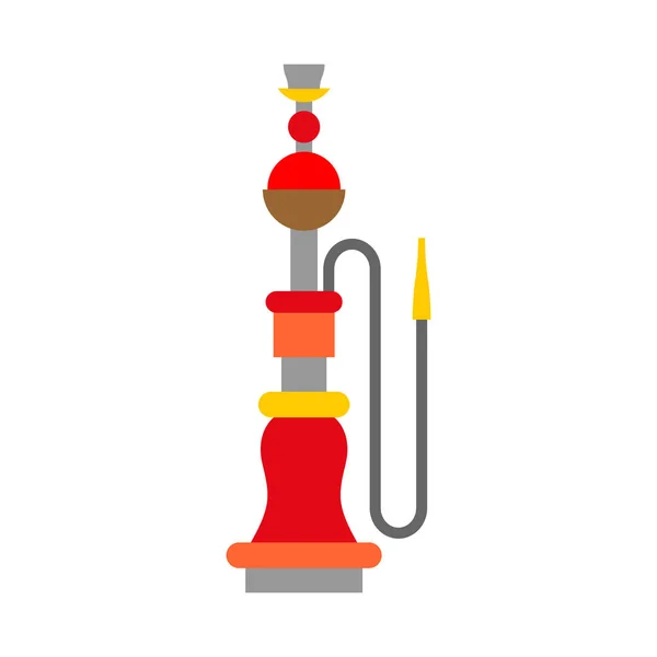 Hookah aislado. Dispositivo para fumar sobre fondo blanco — Vector de stock