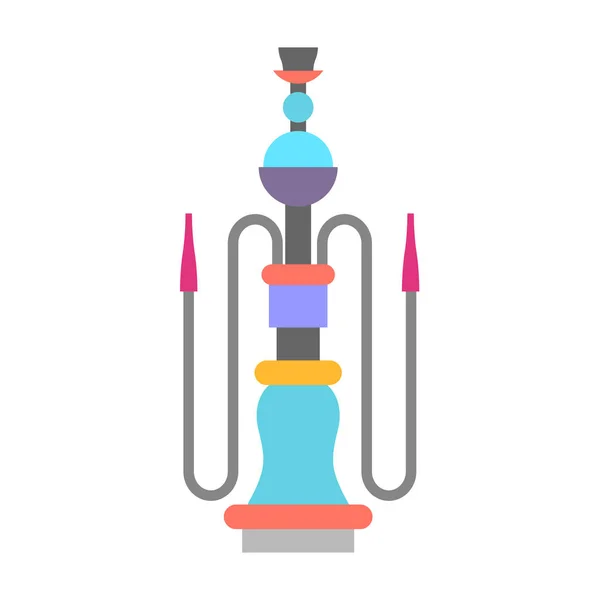 Hookah aislado. Dispositivo para fumar sobre fondo blanco — Vector de stock