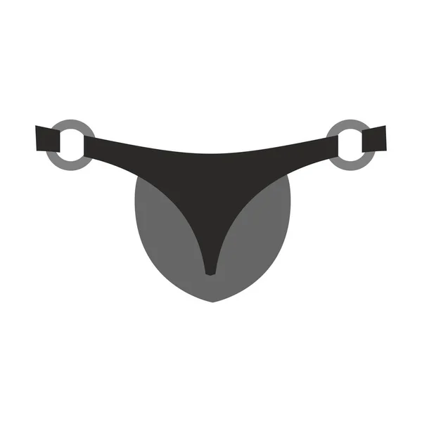BDSM alsónadrág. latex rövidnadrág. Felnőtt szex játék — Stock Vector