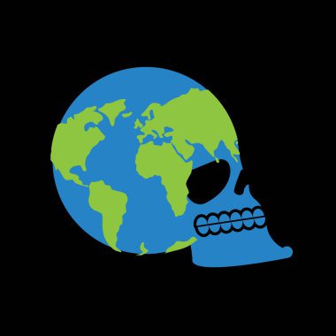 Dünya kafatası. iskelet başkanı gezegendir. Kıtalar ve okyanuslar. 