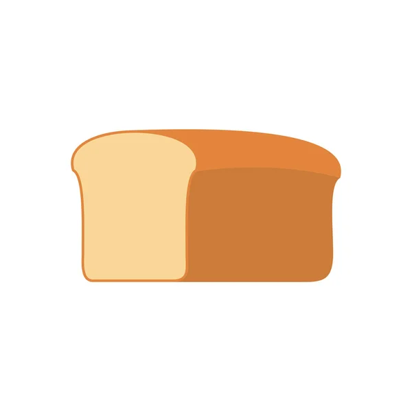 Bread isolated. piece of bread on white background — Stock Vector