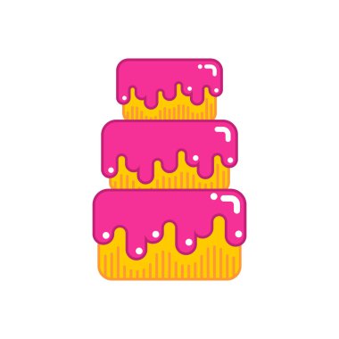 izole kek. Doğum günü ve tatil tatlı. Cre ile tatlılar