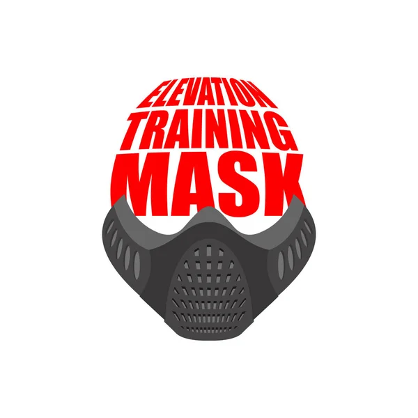Podniesienie poziomu szkolenia maska fitness. Akcesoria sportowe dla sportowców — Wektor stockowy