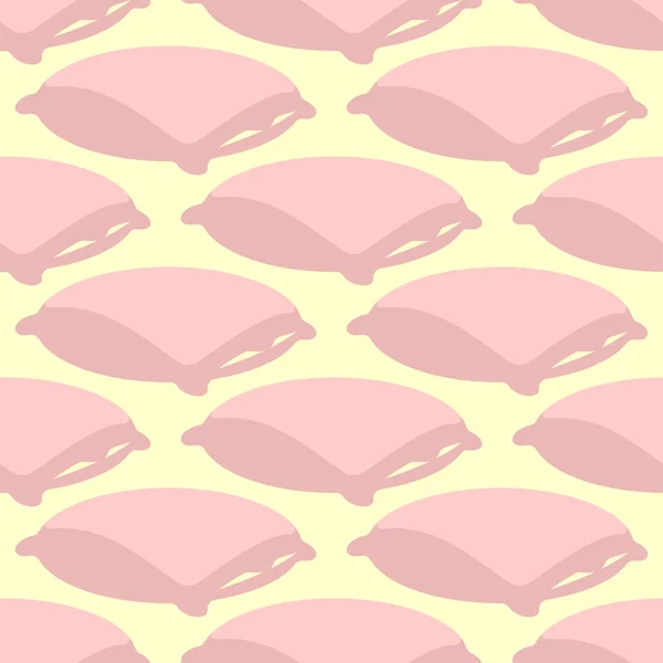 Modello di cuscino. Sfondo biancheria da letto. Tessuto tessitura — Vettoriale Stock