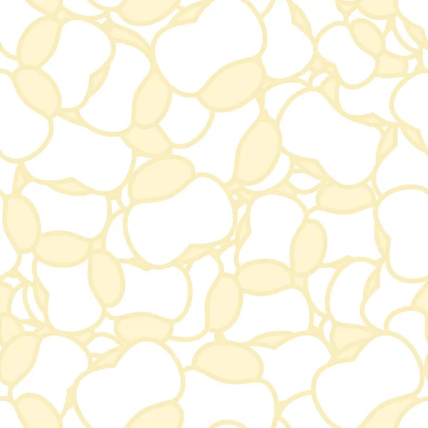 Popcorn naadloze patroon. Voedsel achtergrond. Feed textuur — Stockvector