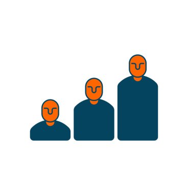 Kariyer merdiven simgesi. Adımları yöneticilerinden. Yönetim işareti. Busine