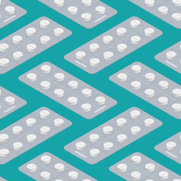 Tablet Blister seamless modeli. tıbbi hap arka plan. Doktor