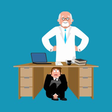 İşadamı doktor masanın altına korkuttu. Tedaviden gizlemek için