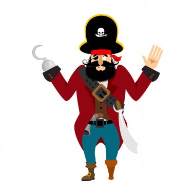 Korsan teslim oldu. muhaliflerden özür dilerim. korsan suçlu. Vecto