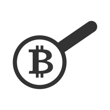 Arama bitcoin. Döngü ve Cryptocurrency. Sanal para. Ben vektör