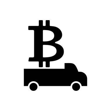 Teslimat bitcoin. Cryptocurrency lojistik. Sanal para. Vect
