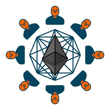 Etherium Havuzu. Cryptocurrency çıkarma. Araştırma sanal metredir