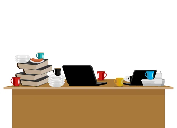 Messy desk cartoon Vector Art Stock Images | Depositphotos Messy desk cartoon Vector Art Stock Images | Depositphotos