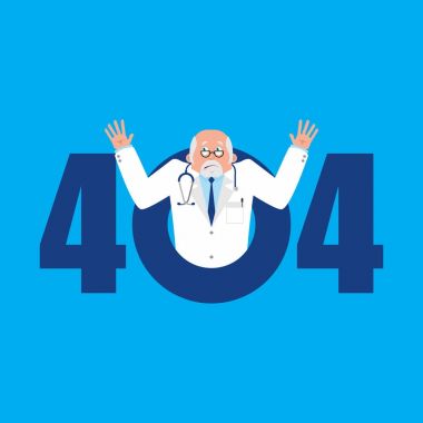 Hata 404. Doktor sürpriz. Sayfa şablonu için web sitesi bulunamadı