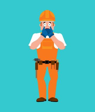 Oluşturucu Omg. Koruyucu işçisi kask Oh Tanrım. Hizmet iş