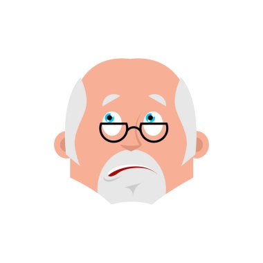 Doktor şaşkın duygu avatar. Doktor, bir kaybı emoji. VEC