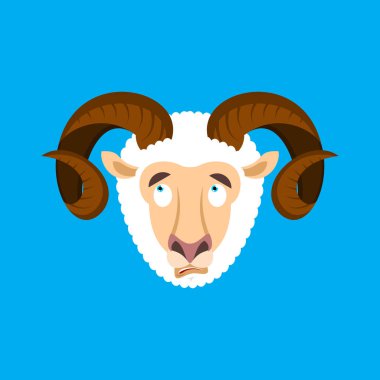 RAM emoji yüz avatar karıştı. Çapraşık duygular koyundur. Çok