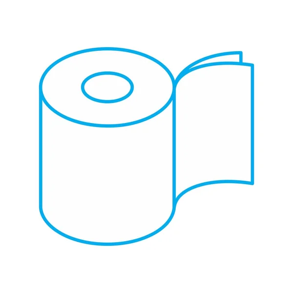 Toilet paper two layers roll icon. Symbol for packing. Vector il — Stock Vector