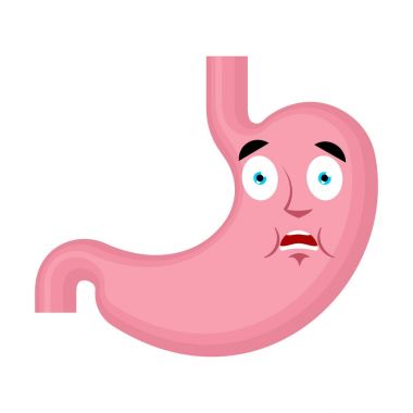 Mide Omg avatar duygu korkuttu. Oh benim Tanrı emoji göbek. Korkudan