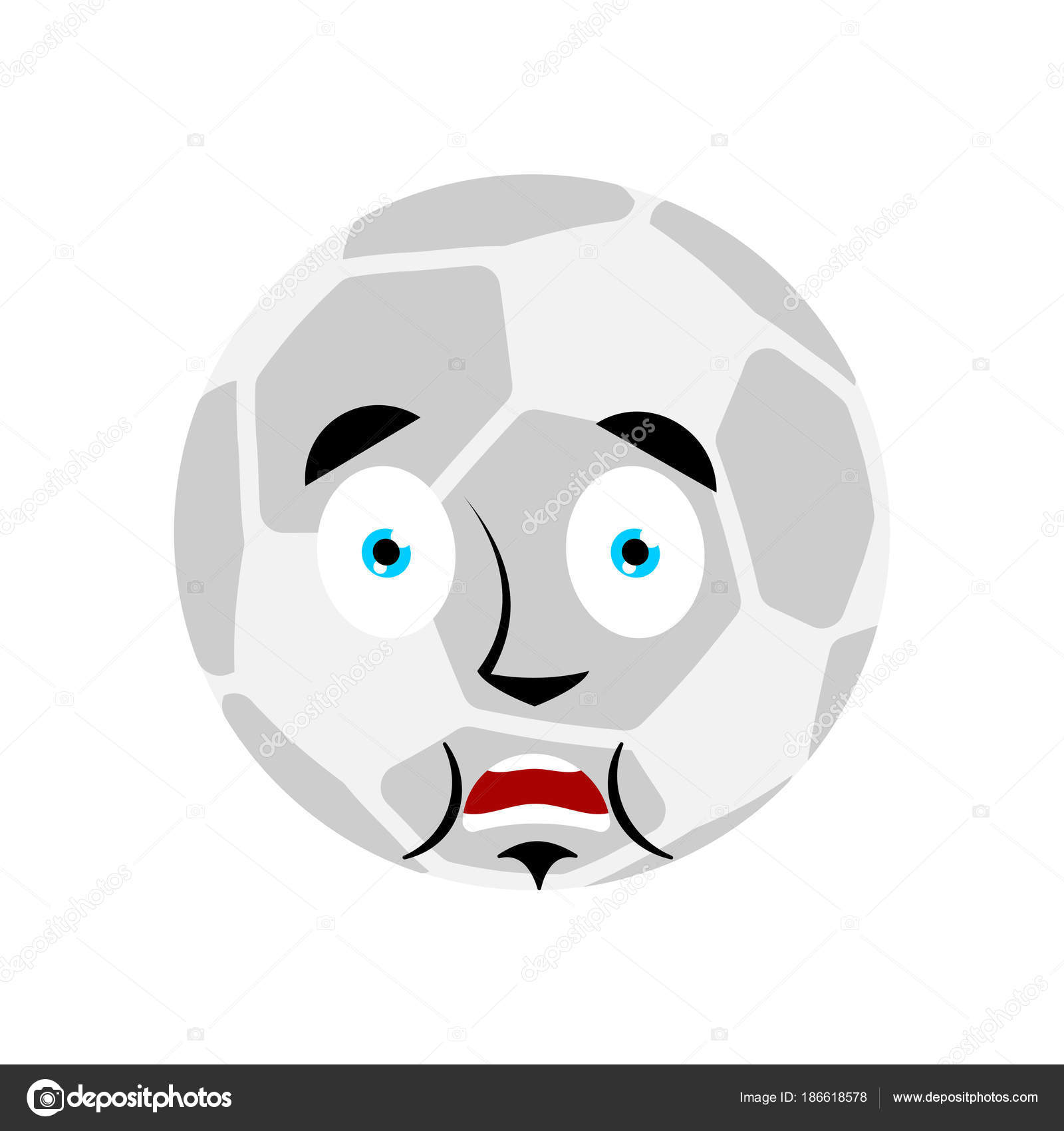 Футбольный Мяч Напугал OMG Emoji. Футбольный Мяч О Мой Бог Эмоций.