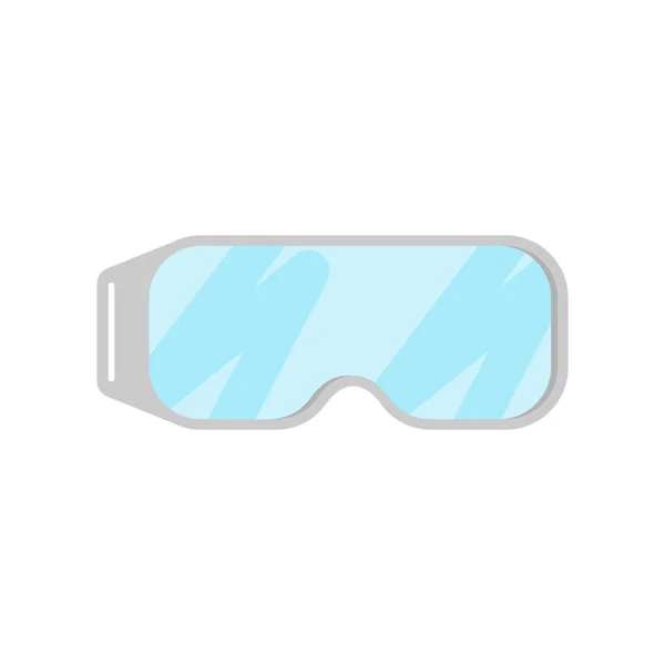 Hőhatások elleni védelem szemüveg elszigetelt. Laboratóriumi kiegészítő Vecto — Stock Vector