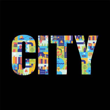 Şehir yazı. Şehir haritası gelen mektuplar. Sokaklar ve evler. Bu