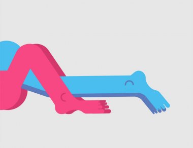 Sevgilisi bacaklar. Zevk ve tutku. Kucaklama iki rakamlar. Romanc