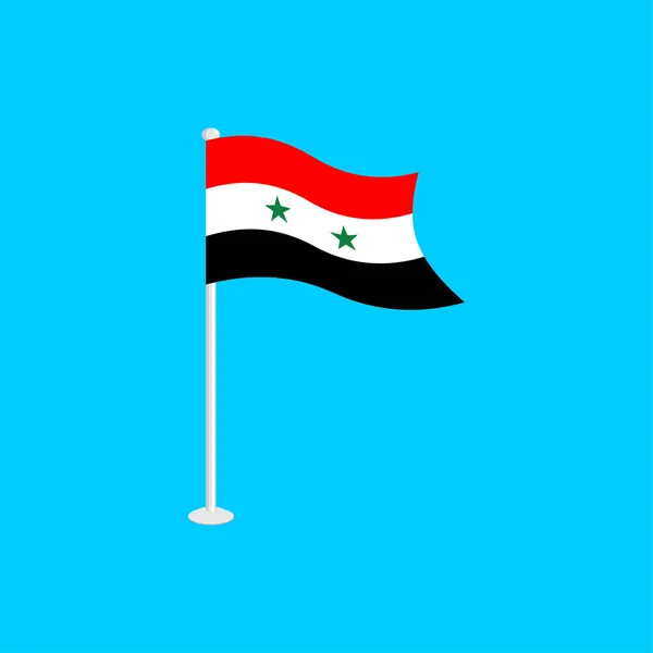 Suriye bayrağı. Suriye Ulusal sembolü. Vektör çizim — Stok Vektör