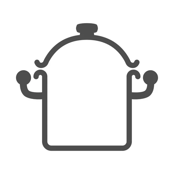 Het pictogram van de pan. Steelpan teken. Vectorillustratie-symbool — Stockvector