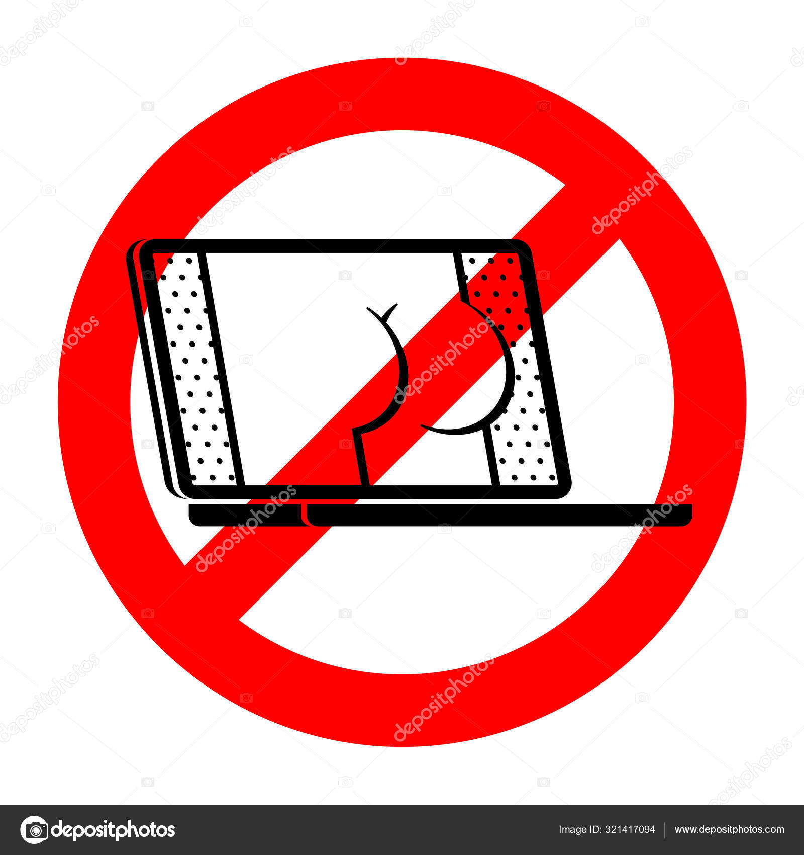 Állítsd le a pornó videót Tiltott tartalom felnőtteknek Vörös  