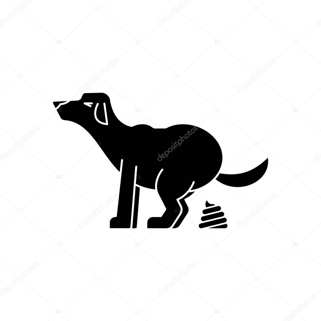 Dog poop isolated. Pet shit. vector illustration
