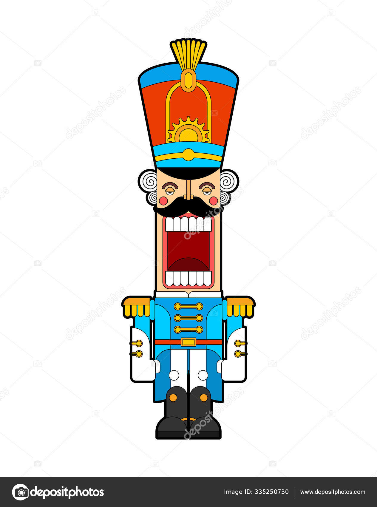 Щелкунчик Ретро-Солдат. Деревянный Гвардеец. Гусарская Игрушка.