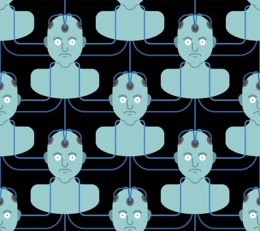 Collective consciousness pattern seamless. Artificial Intelligen