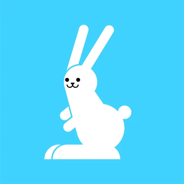 ウサギのアイコン漫画のイラストベクトルイラスト — ストックベクタ