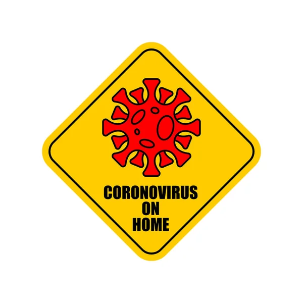 Coronavirus Αυτοκόλλητο Καραντίνας Ιός 2019 Ncov Κερνάει Πανδημία Παγκόσμια Επιδημία — Διανυσματικό Αρχείο