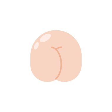 Ass isolated. buttocks vector illustration. Back Part body