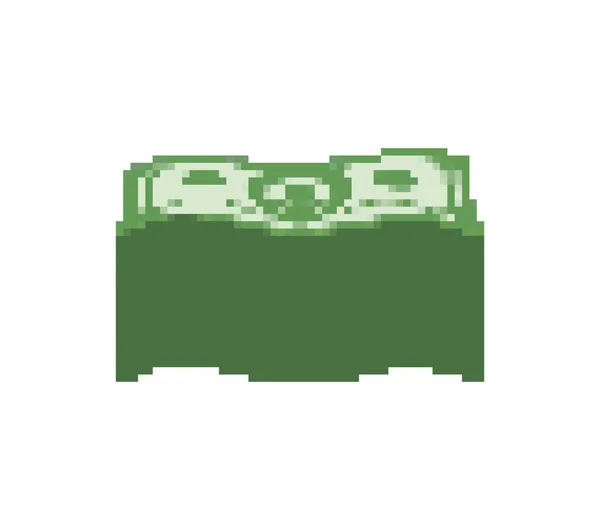 Pack Arte Píxeles Dinero Efectivo Bit Pixelate Vector Ilustración — Archivo Imágenes Vectoriales