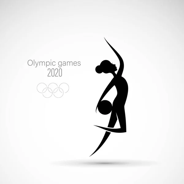 Olympische Sommerspiele. Tokio 2020. Vektor abstrakte Illustration. — Stockvektor