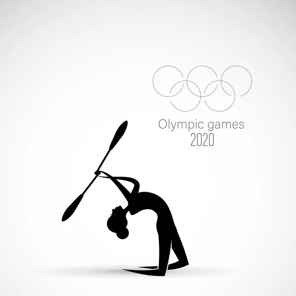 Olympische Sommerspiele. Tokio 2020. Vektor abstrakte Illustration. — Stockvektor