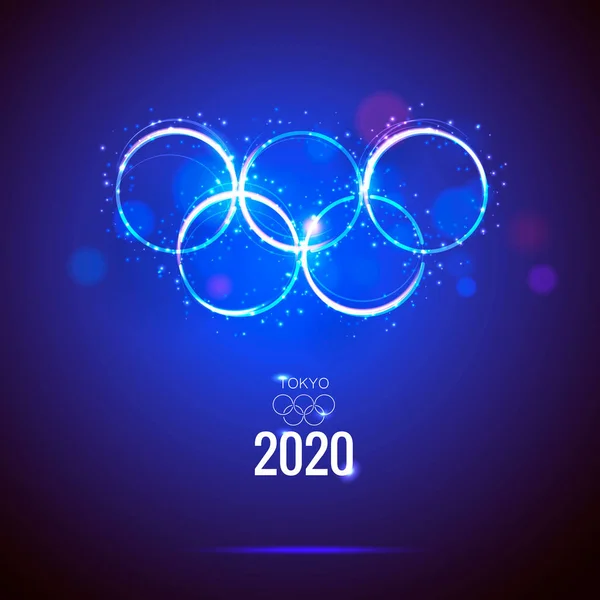 Olympische zomerspelen. Tokio 2020 Vector illustratie. Abstracte achtergrond voor banner. — Stockvector