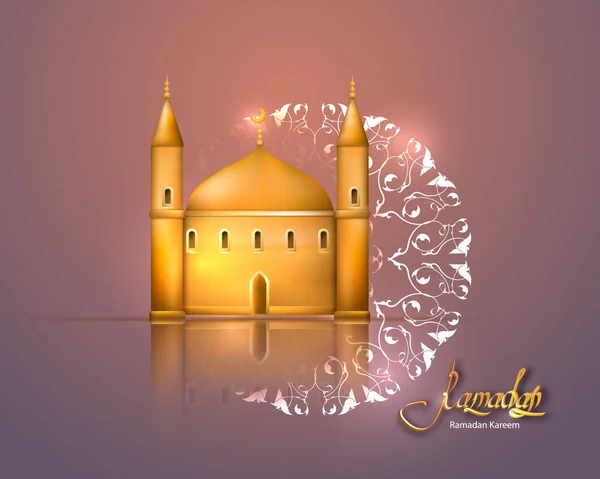 Kulturreligion Islam, östliche Tradition. Ramadan-Feiertag. Hintergrundvektor. — Stockvektor