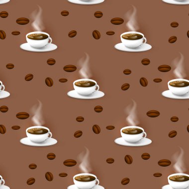 Kahve zamanı, kahvaltı için bir fincan kahve ve mola..