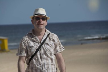 Deutscher Tourist im Urlaub