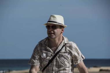 Deutscher Tourist im Urlaub