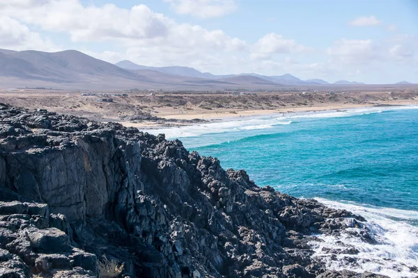 Kueste Von Cotillo Auf Fuerteventura Von Den Kanarischen Inseln — Stok fotoğraf