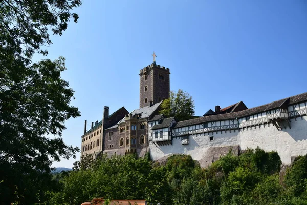 Die Wartburg Der Stadt Eisenach Thringen — Stock fotografie