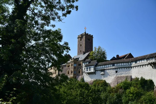 Die Wartburg Der Stadt Eisenach Thringen — Stockfoto